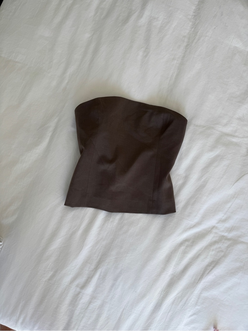 Frank & Oak - Taupe Strapless Top NWOT